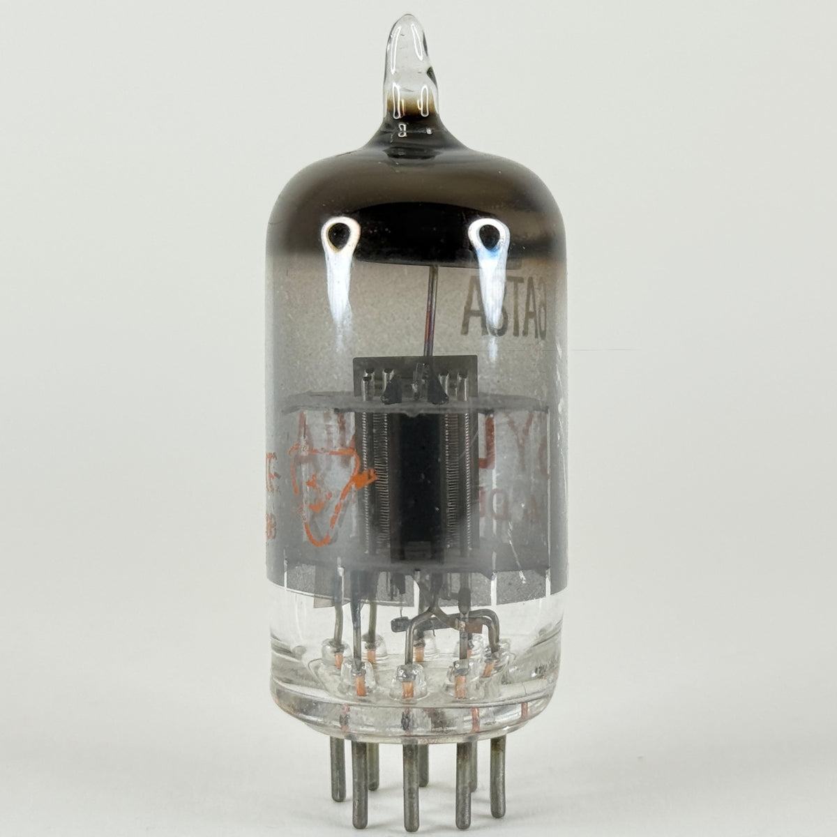 (1) Tested Sylvania 6AT8A Tube Red Letters Code HG ECB Triode Pentode Converter