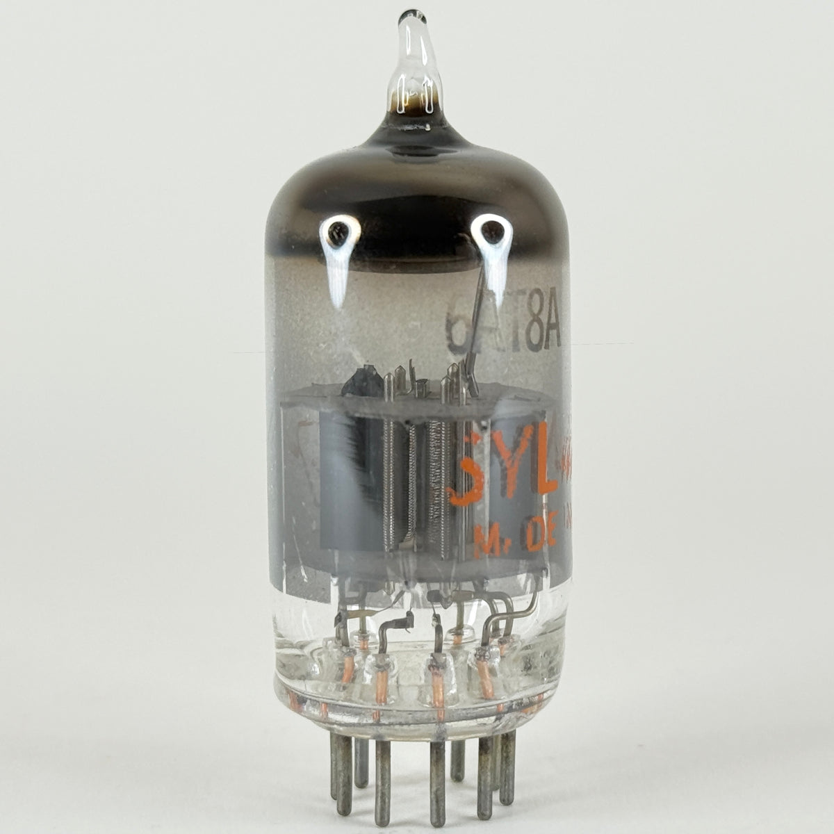 (1) Tested Sylvania 6AT8A Tube Red Letters Code HG ECB Triode Pentode Converter