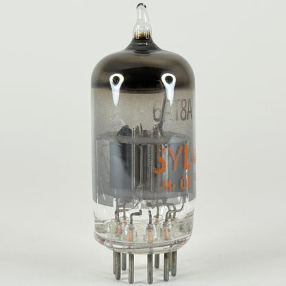 (1) Tested Sylvania 6AT8A Tube Red Letters Code HG ECB Triode Pentode Converter