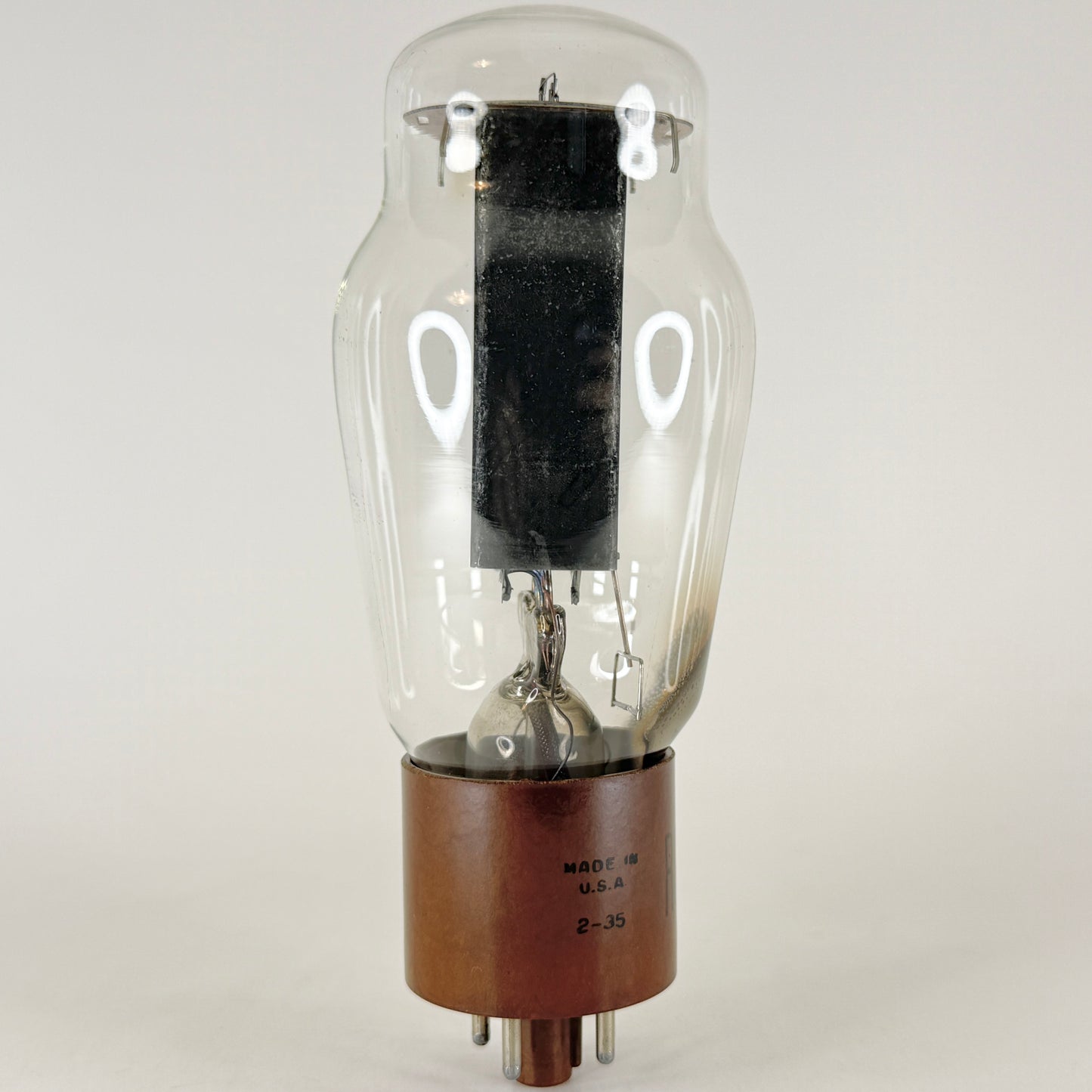 (1) Tested RCA 5R4GY Tube Hanging Filament Bottom Getter Date Code 2-35