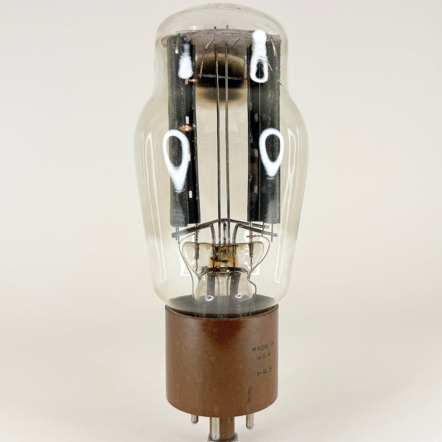 (1) Tested Very Rare Top Side Getter RCA 5R4GY Tube with Pac Man Mica Code 1-43 (a)