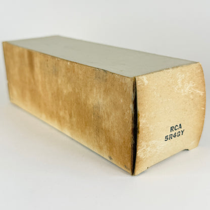 (1) Tested Very Rare Top Side Getter RCA 5R4GY Tube with Pac Man Mica Code 1-43 (a)