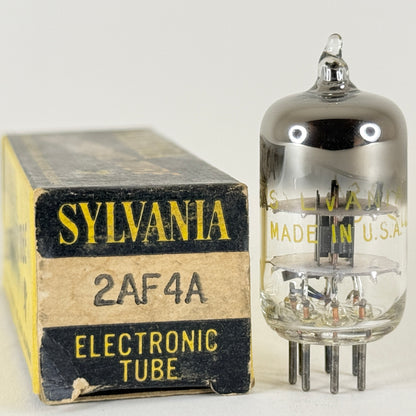 (1) Tested Sylvania 2AF4A Tube with Box Code DD Medium Mu Triode Vacuum Tube
