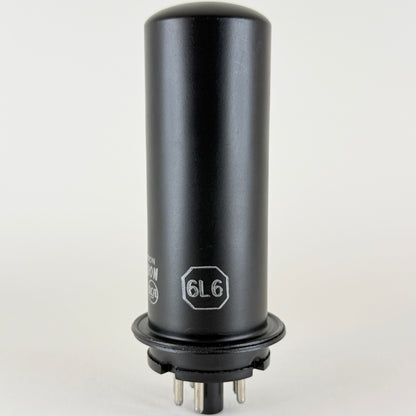 (1) Tested Strong RCA 6L6 Tube Code LM 6L6 Beam Power Black Metal Vacuum Tube