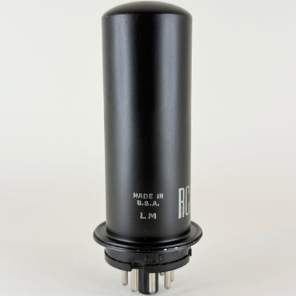 (1) Tested Strong RCA 6L6 Tube Code LM 6L6 Beam Power Black Metal Vacuum Tube