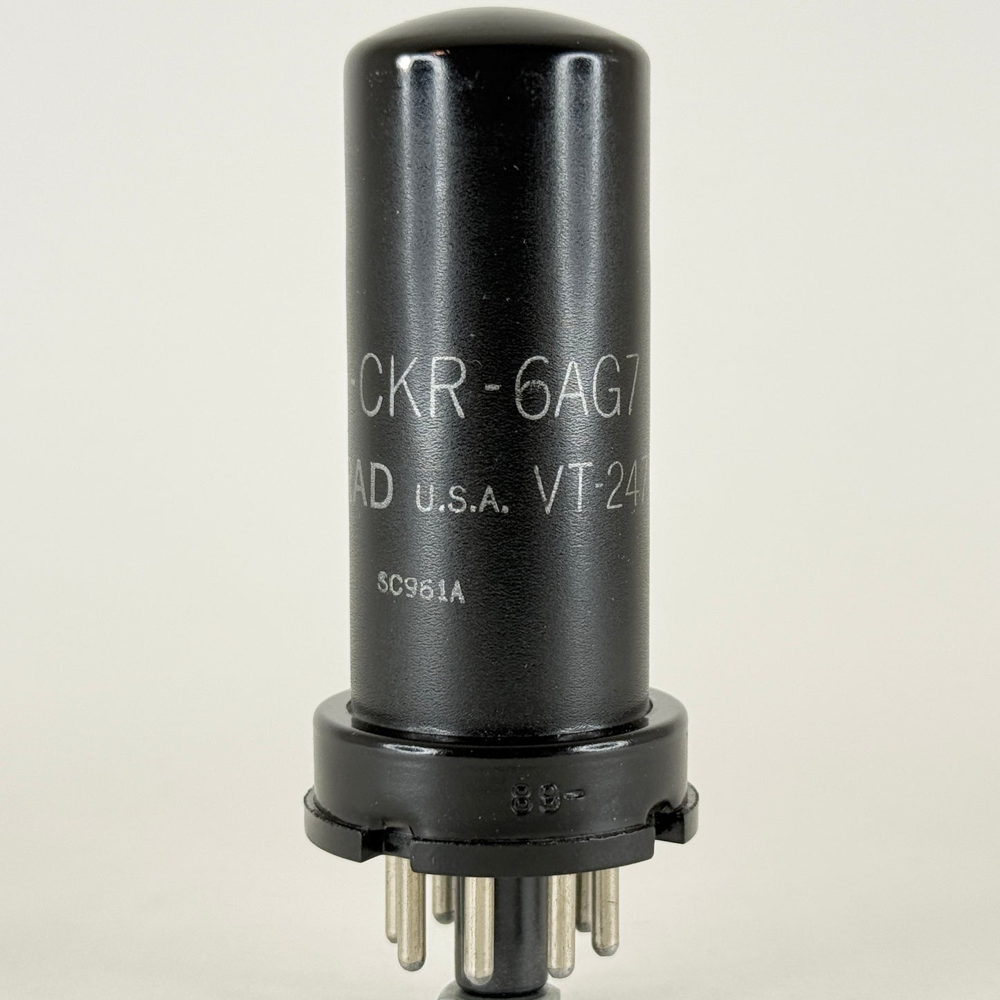 (1) Tested Ken Rad JAN CKR 6AG7 Tube Code E5 Mil Spec VT-247 Power Pentode Tube
