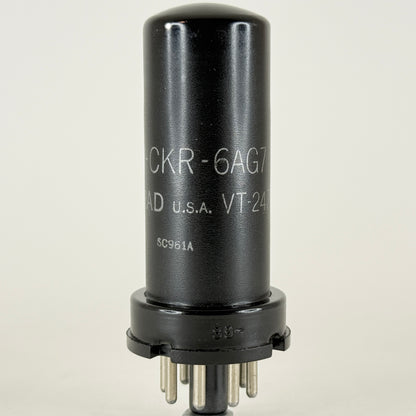 (1) Tested Ken Rad JAN CKR 6AG7 Tube Code E5 Mil Spec VT-247 Power Pentode Tube
