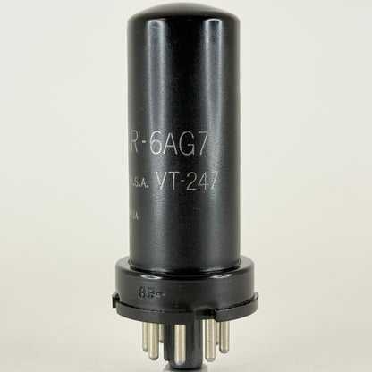 (1) Tested Ken Rad JAN CKR 6AG7 Tube Code E5 Mil Spec VT-247 Power Pentode Tube