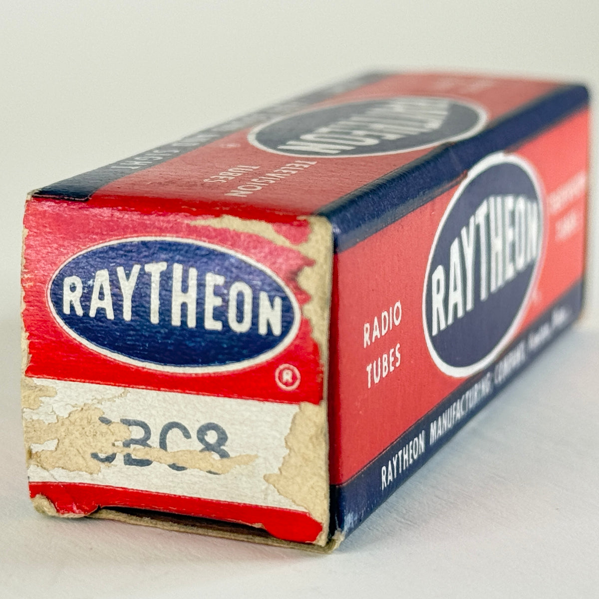 (1) Tested Raytheon 6BC8 Tube with Box Date Code C10 Twin Triode Vacuum Tube