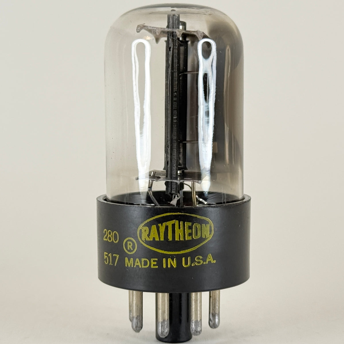 (1) Tested Raytheon 25AX4GT Tube Date Code 517 Half Wave Rectifier Vacuum Tube