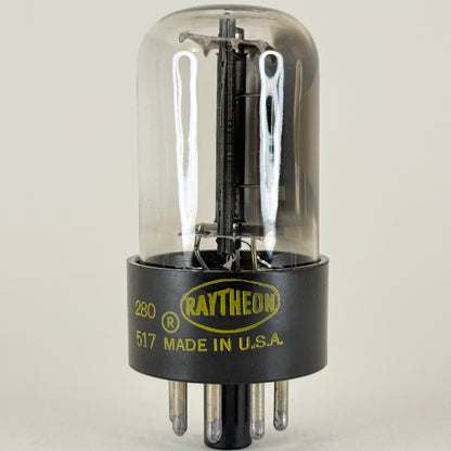 (1) Tested Raytheon 25AX4GT Tube Date Code 517 Half Wave Rectifier Vacuum Tube