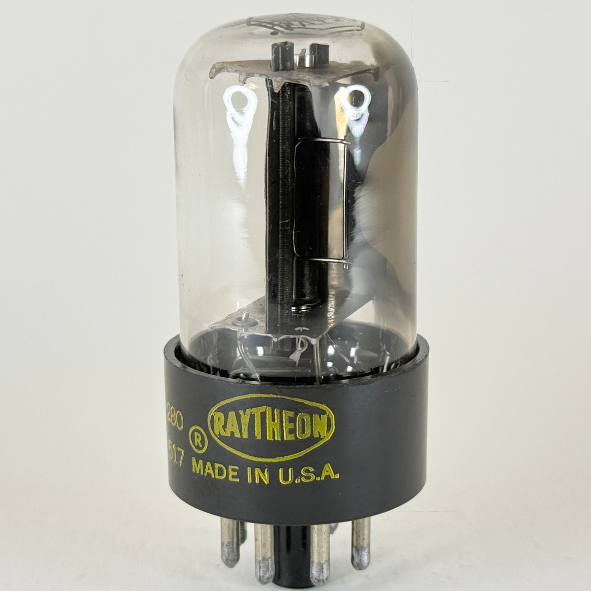 (1) Tested Raytheon 25AX4GT Tube Date Code 517 Half Wave Rectifier Vacuum Tube
