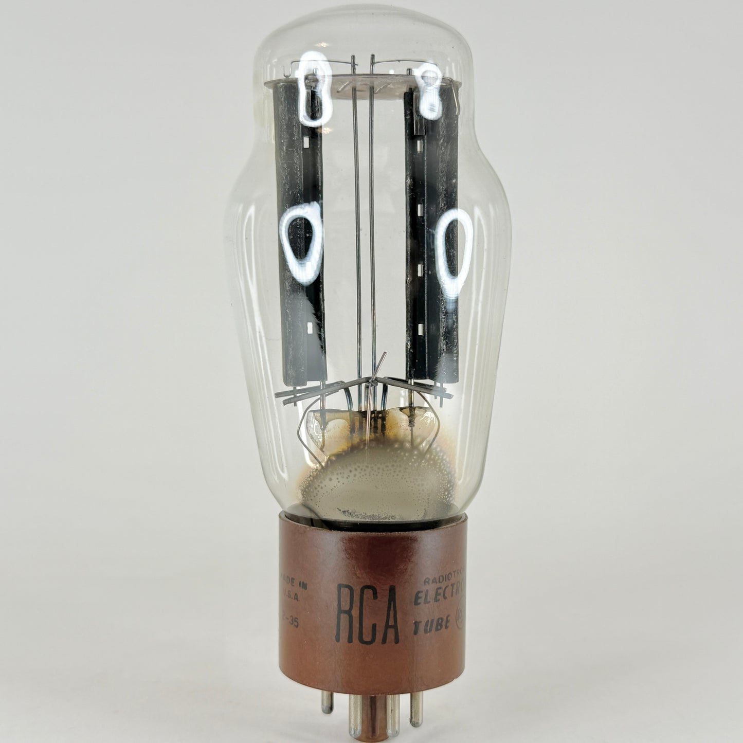(1) Tested RCA 5R4GY Tube Hanging Filament Bottom Getter Date Code 2-35