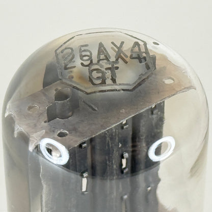 (1) Tested Raytheon 25AX4GT Tube Date Code 517 Half Wave Rectifier Vacuum Tube