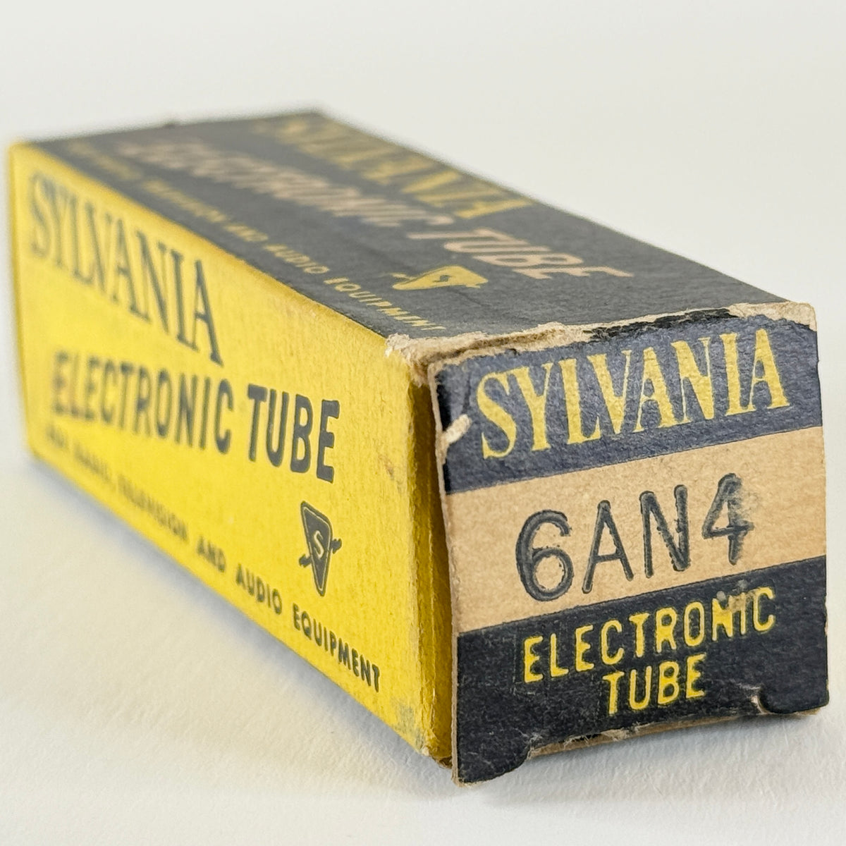 (1) Tested Sylvania 6AN4 Tube with Box Code C3B High Mu Triode Vacuum Tube
