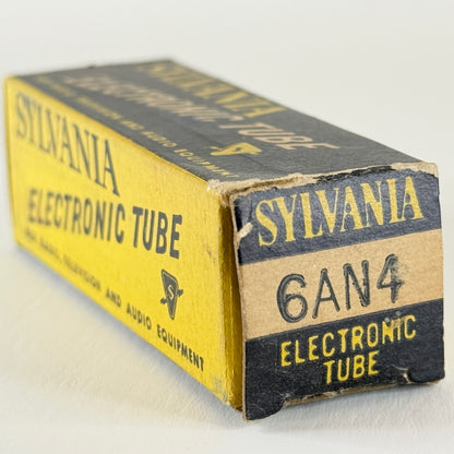 (1) Tested Sylvania 6AN4 Tube with Box Code C3B High Mu Triode Vacuum Tube