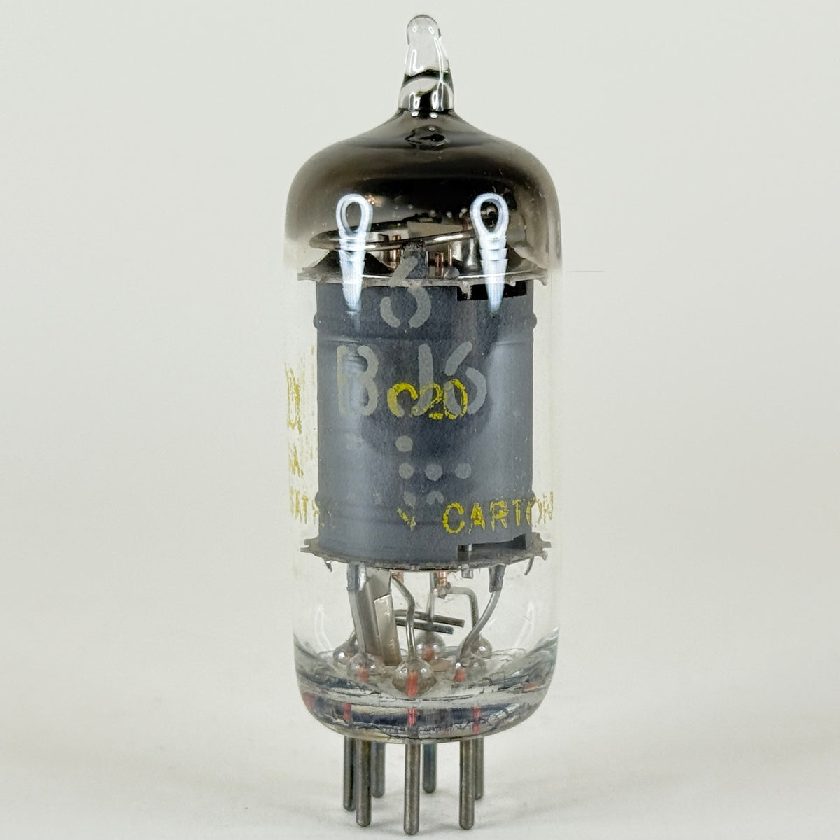 (1) Tested Raytheon 6BJ6 Tube and Box Code C20 Remote Cutoff Pentode Vacuum Tube