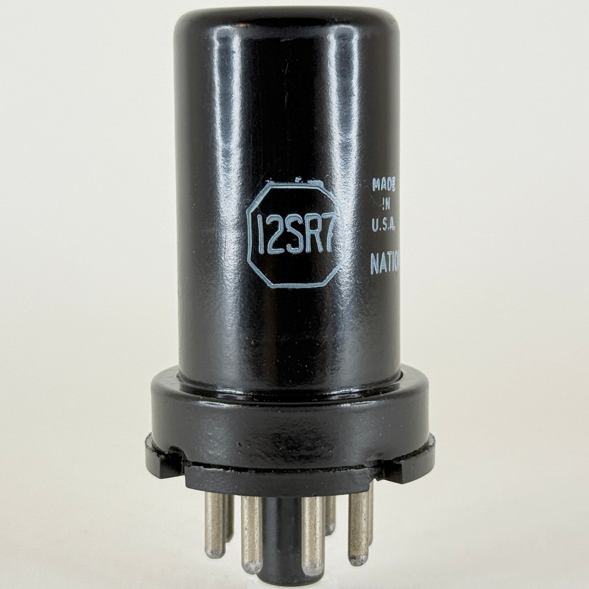 (1) Tested National Union 12SR7 Tube Code MR1U Twin Diode Medium Mu Triode Tube