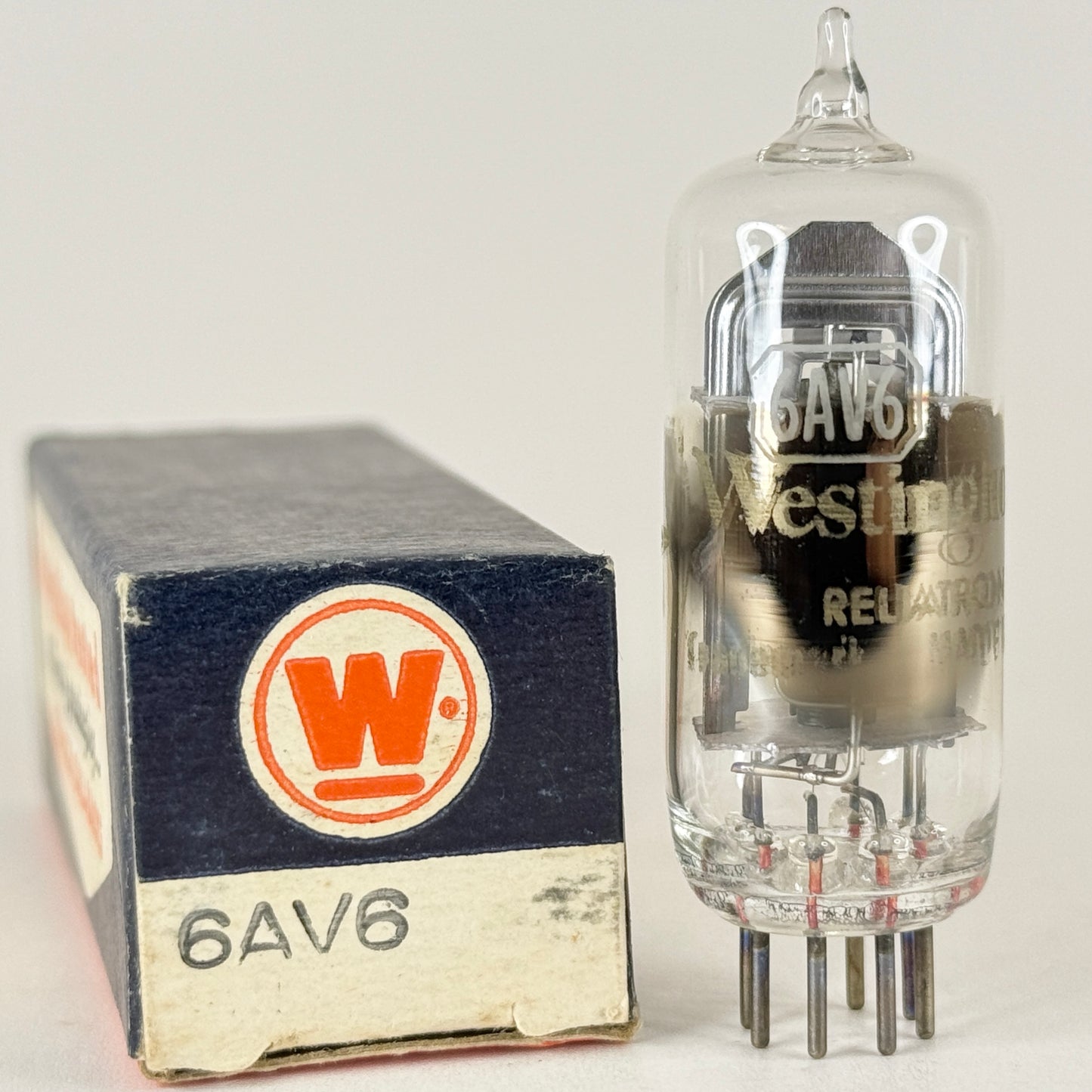 (1) Tested Westinghouse 6AV6 Tube with Box Code 7R48 Duplex Diode High Mu Triode