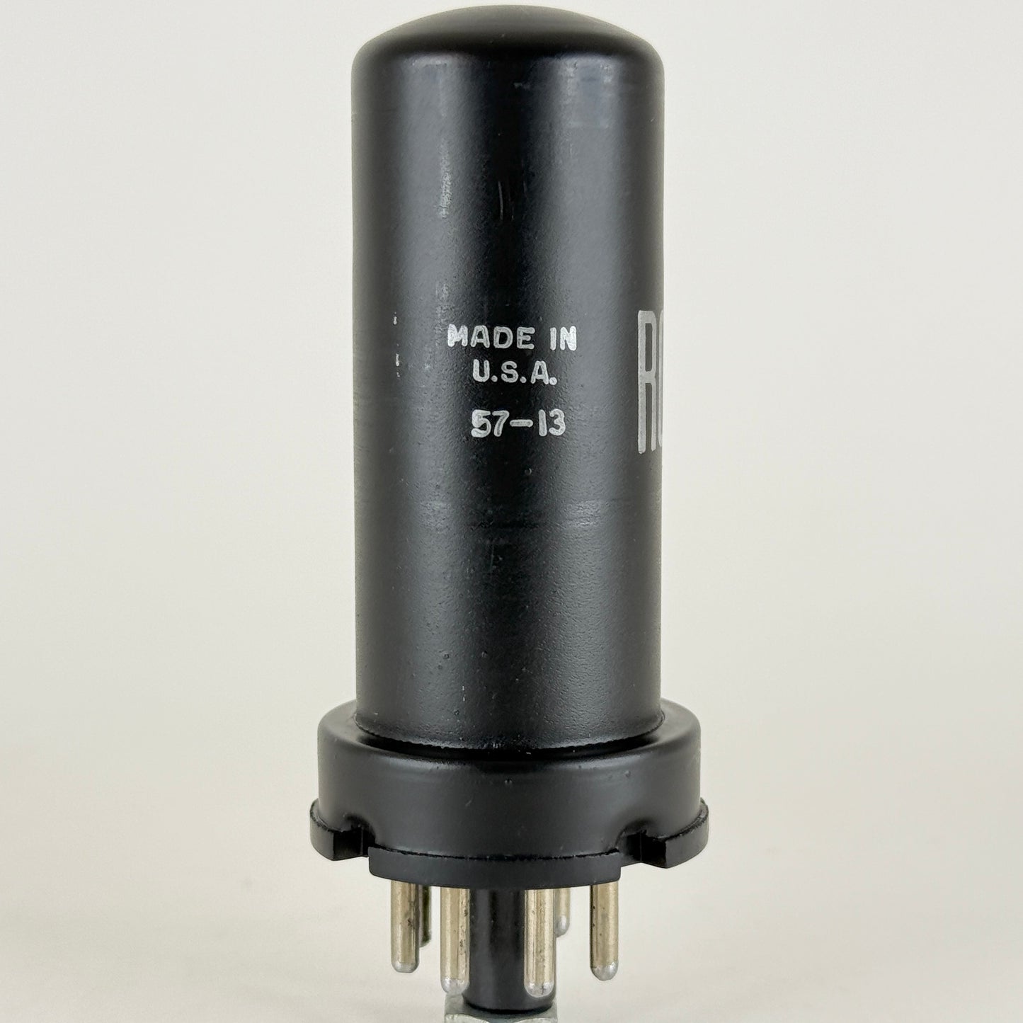 (1) Tested Strong RCA 25L6 Tube with Box Code 57-13 RCA 25L6 Black Metal Tube