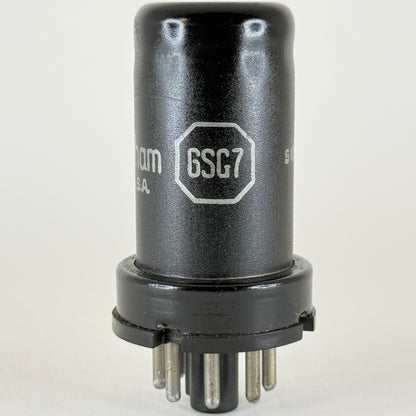 (1) Tested Cunningham 6SG7 Tube Date Code S1E Remote Cut Off Pentode Vacuum Tube