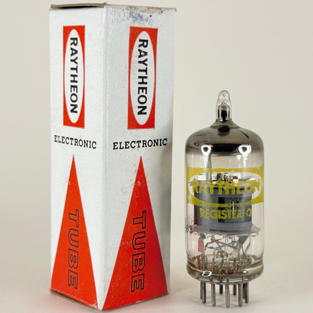 (1) Tested Raytheon 6GH8A Tube with Box Japan Code P10 Triode Sharp Pentode (a)