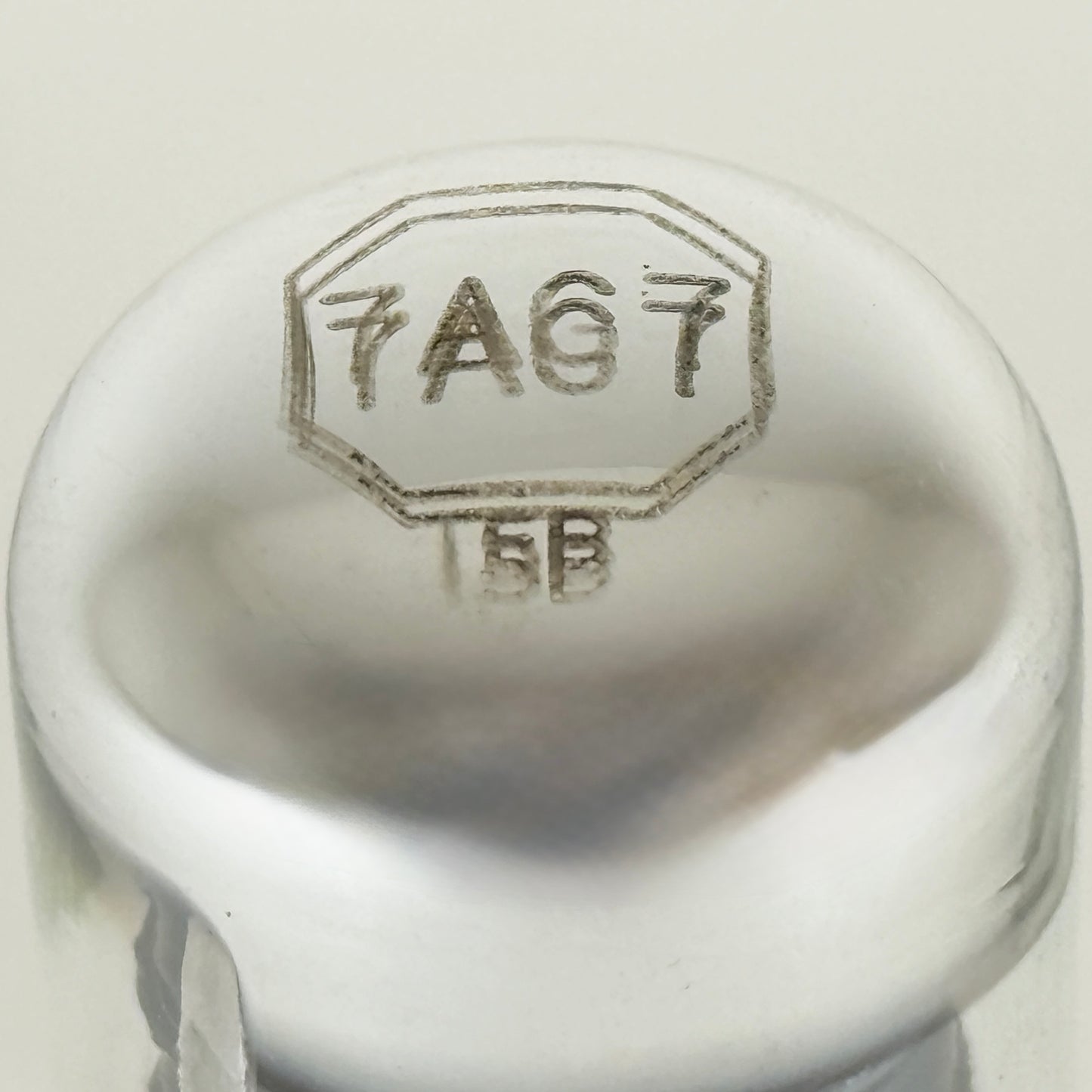 (1) Tested 1956 Sylvania 7AG7 Tube with Box Code 618 Loctal Sharp Cutoff Pentode