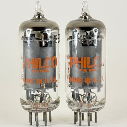 Tested Matched Pair Philco 6BD6 Tubes Remote Cutoff Pentode Vacuum Tubes (a)