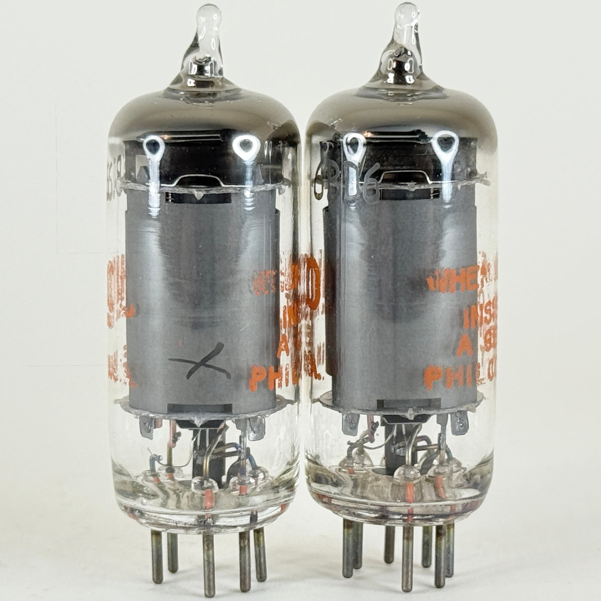 Tested Matched Pair Philco 6BD6 Tubes Remote Cutoff Pentode Vacuum Tubes (a)