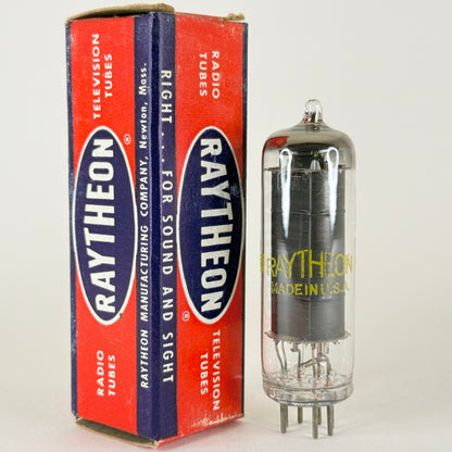 (1) Tested Raytheon 6AS5 Tube with Box Date Code C10 Pentode Vacuum Tube