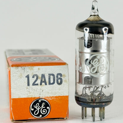 (1) Tested 1974 GE 12AD6 Tube with Box Code HI General Electric Heptode Tube