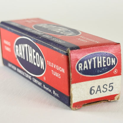 (1) Tested Raytheon 6AS5 Tube with Box Date Code C10 Pentode Vacuum Tube