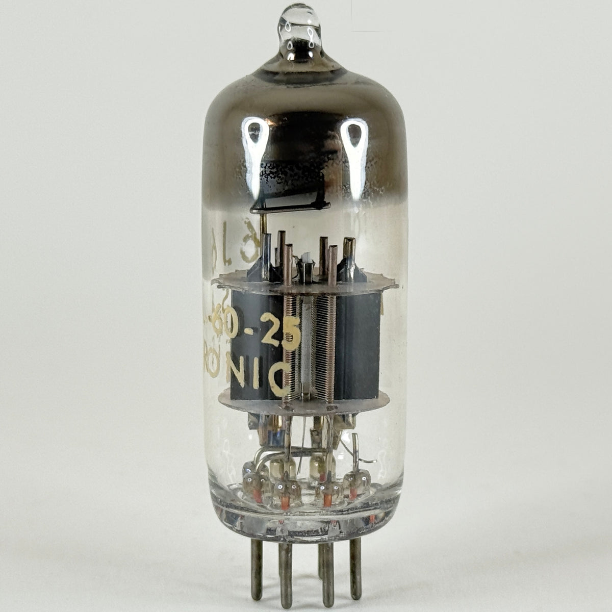 (1) Tested Transleteronic 6J6 Tube Code 60-25 Medium Mu Twin Triode 6J6 Tube