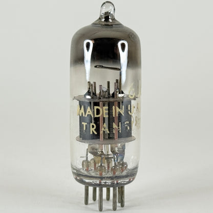 (1) Tested Transleteronic 6J6 Tube Code 60-25 Medium Mu Twin Triode 6J6 Tube