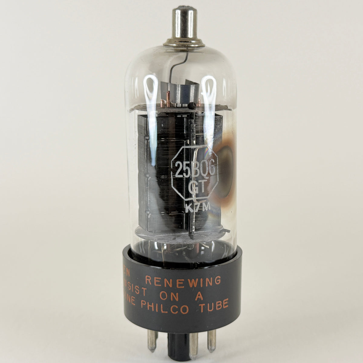 (1) Tested Philco 25BQ6GT Tube Date Code 58-17 25BQ6 GT Beam Power Pentode Tube