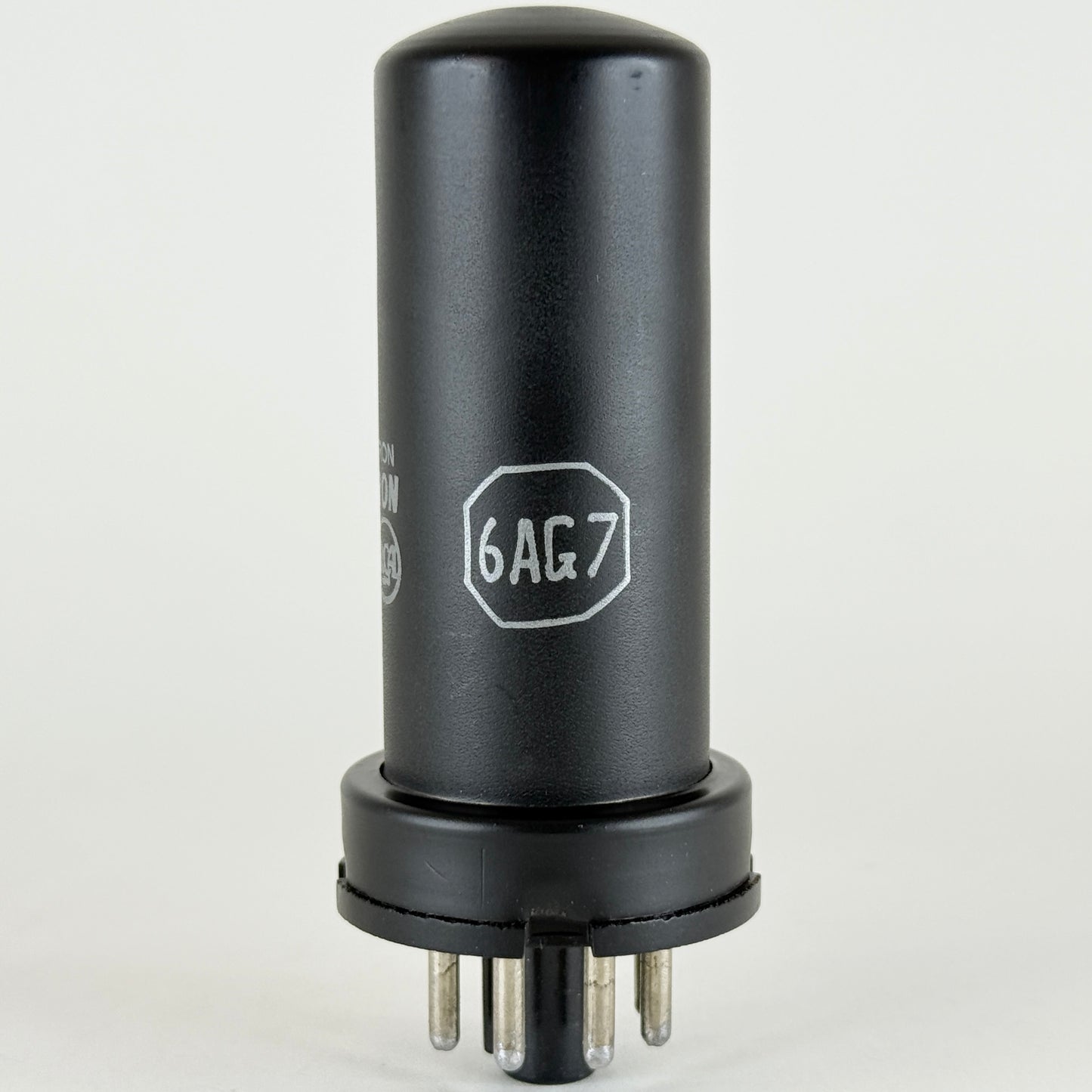 (1) Tested Strong RCA 6AG7 Tube with Box Date Code 57-22 Black Metal Tube (a)