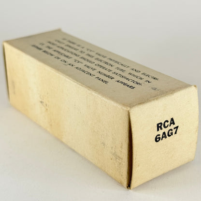 (1) Tested Strong RCA 6AG7 Tube with Box Date Code 57-22 Black Metal Tube (a)