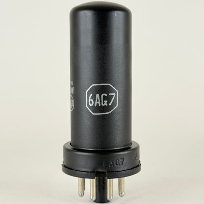 (1) Tested Strong RCA 6AG7 Tube with Box Date Code 57-22 Black Metal Tube (b)