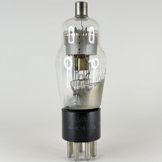 (1) Tested 1957 Sylvania 6B7 Tube Date Code 7-13 Double Diode Pentode Tube