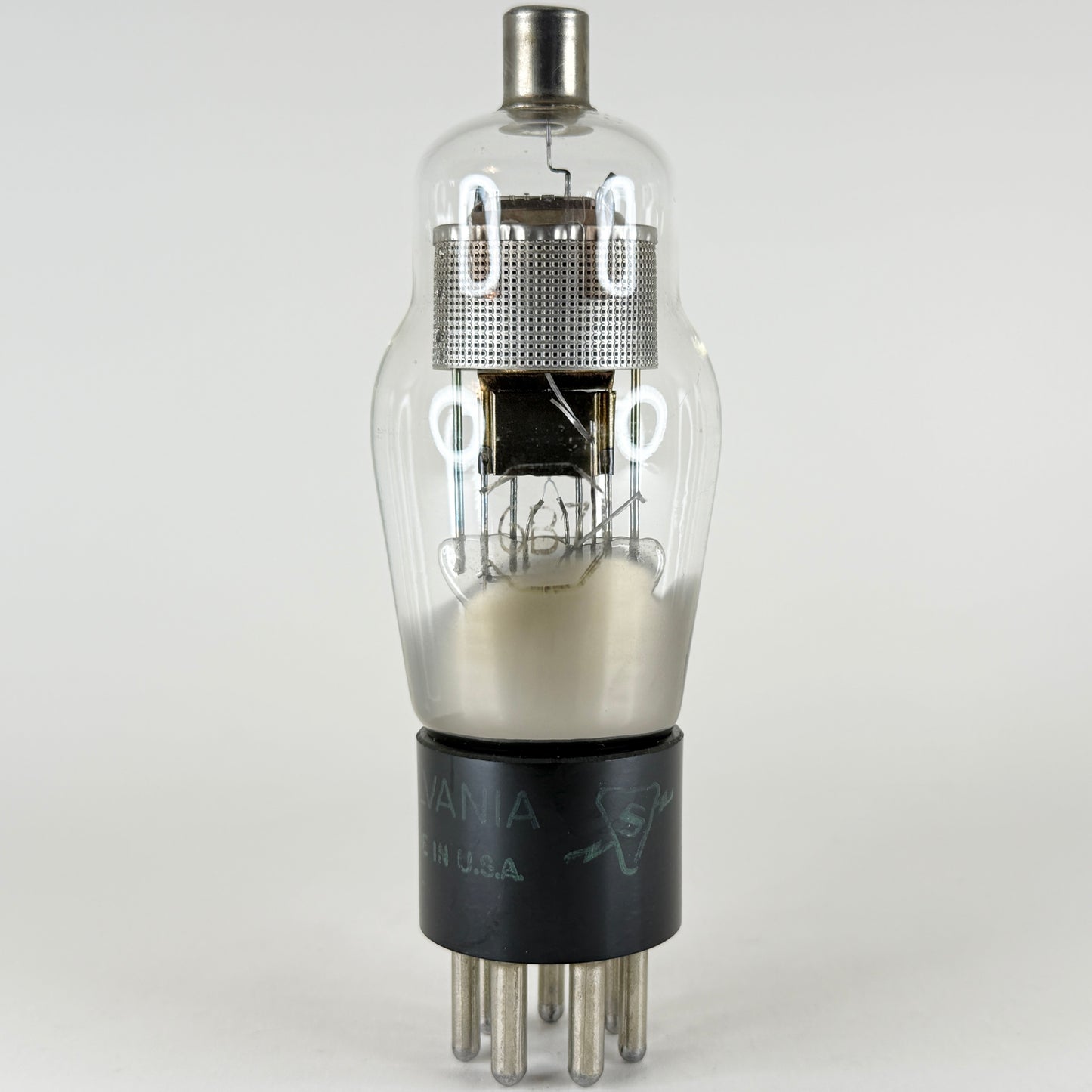 (1) Tested 1957 Sylvania 6B7 Tube Date Code 7-13 Double Diode Pentode Tube