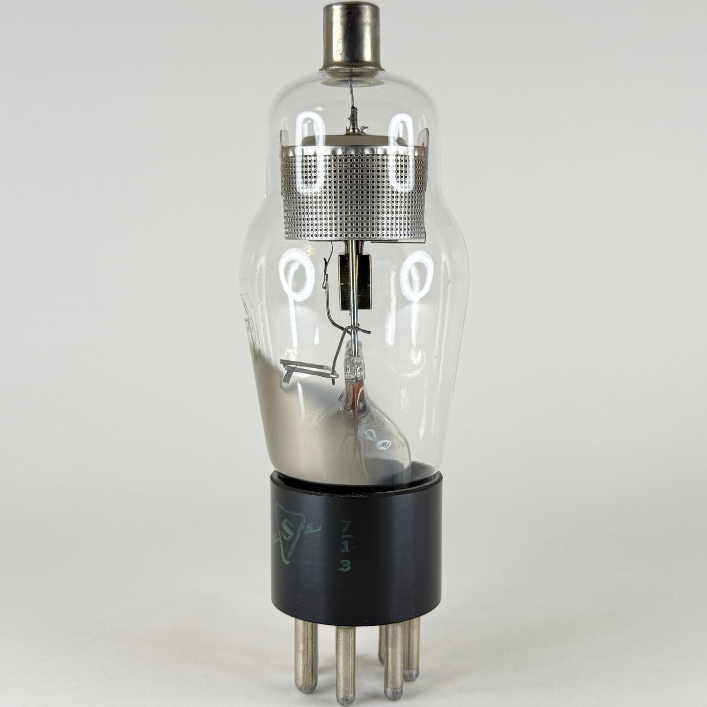 (1) Tested 1957 Sylvania 6B7 Tube Date Code 7-13 Double Diode Pentode Tube
