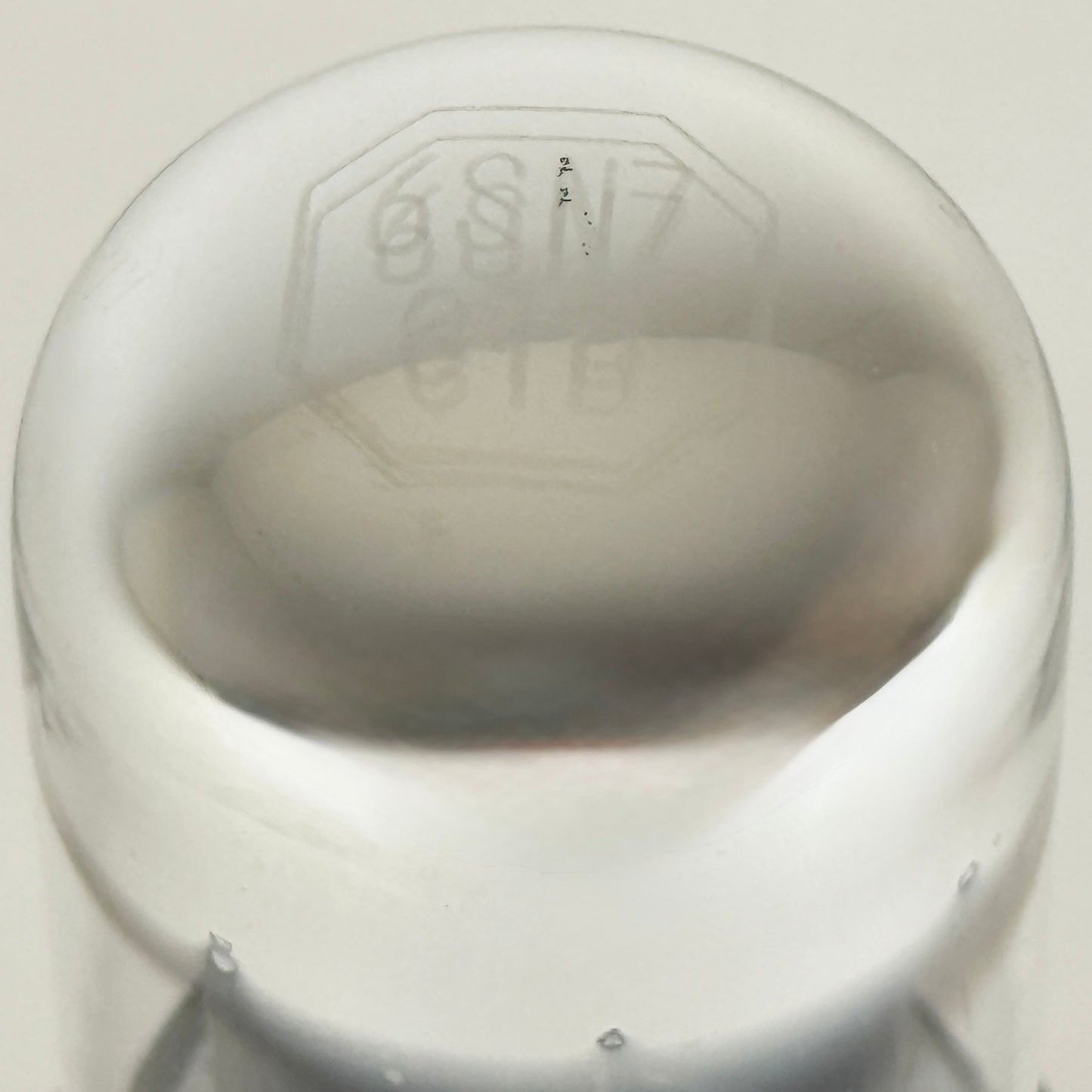 (1) Tested Balanced Sylvania 6SN7GTB Tube Black Plates Chrome Dome Code EK BEW 6SN7GT