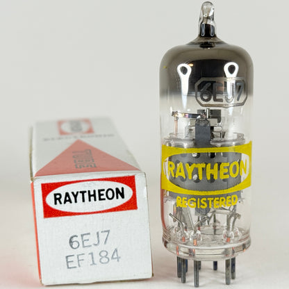 (1) Tested Raytheon 6EJ7 EF184 Tube with Box Code 4L Japan 6EJ7 Tube EF184 Tube