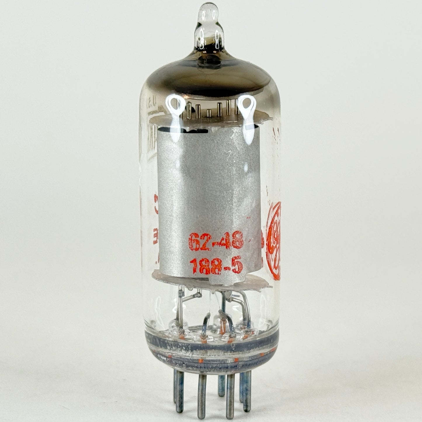 (1) Tested Strong GE 6AK6 Tube Red Letters with Box Code 62-48 General Electric Pentode Tube