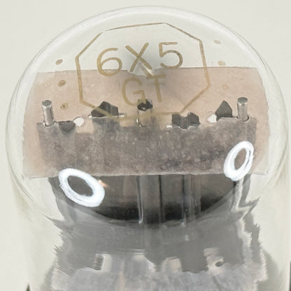 (1) Tested Raytheon 6X5GT Tube Date Code 5717 6X5 GT Full Wave Rectifier Tube