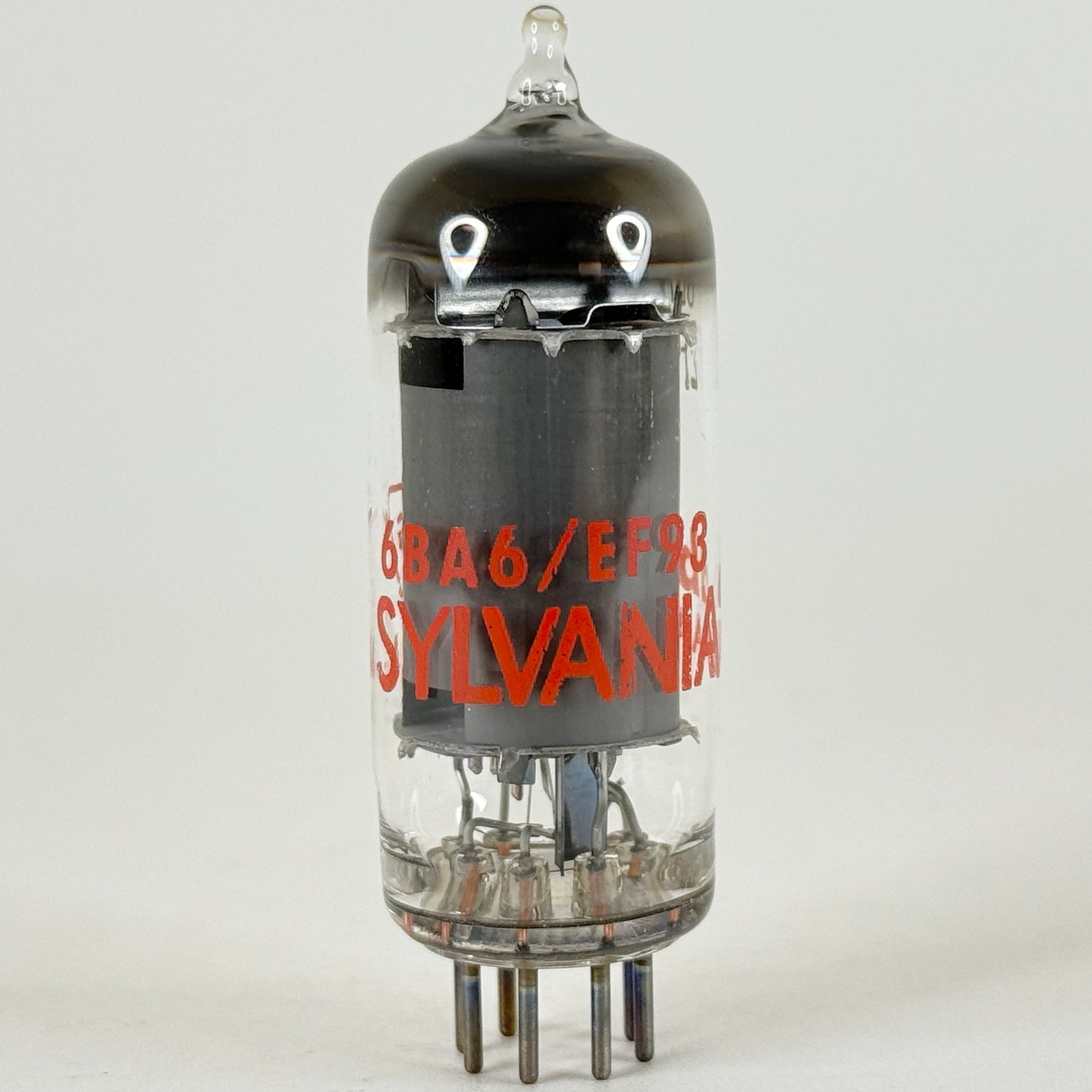 (1) Tested Sylvania 6BA6 EF93 Tube Red Letters with Box Code db AAA Pentode Tube