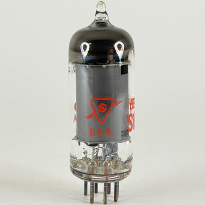 (1) Tested Sylvania 6BA6 EF93 Tube Red Letters with Box Code db AAA Pentode Tube