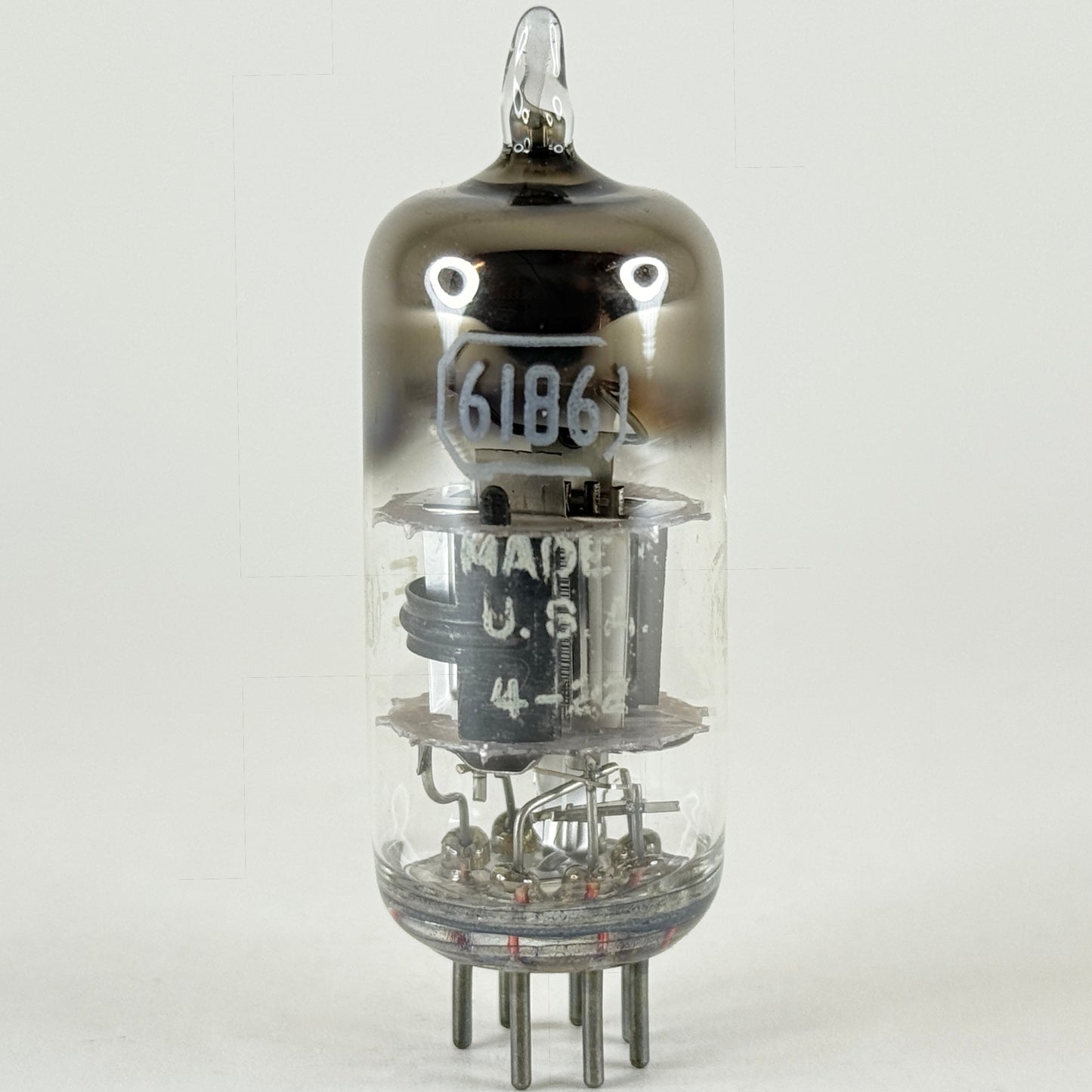 (1) Tested Very Strong RCA U.S.A.F. 6186 Tube Air Force Mil Spec Date Code 4-22