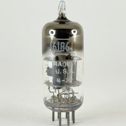 (1) Tested Very Strong RCA U.S.A.F. 6186 Tube Air Force Mil Spec Date Code 4-22
