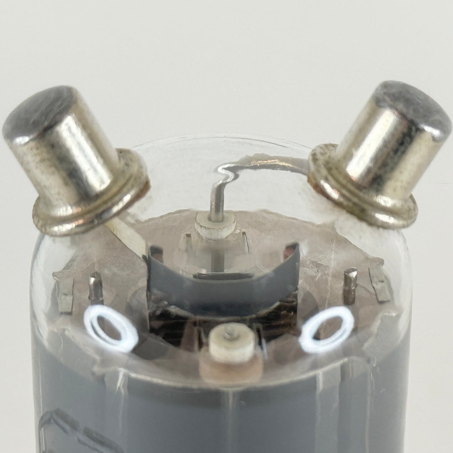(1) Tested National Union 2C26 Tube Date Code HU Top Caps Brown Base Triode Tube